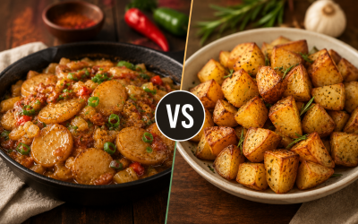 Cajun Smothered Potatoes vs Regular Roasted Potatoes