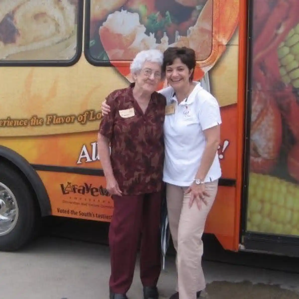 Marie with grandmother