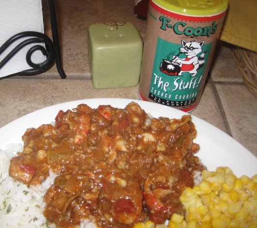 a plate of Cajun Seafood and Cajun Seasoning